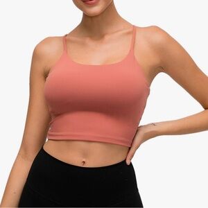 Lemedy Women Padded Sports Bra Fitness Workout Running Shirts Yoga Tank Top